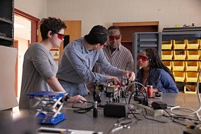 Students in lab